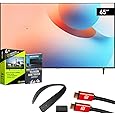 Panasonic TV-65W95AP W95 65" Mini LED 4K UHD Smart Fire TV 2024 Bundle with WN10 Neck Speaker, 4 YR CPS Enhanced Protection, 2X HDMI Cable & Deco Gear Complete Home Theater Beginners Guidebook