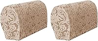 Vista 7 de Fundas elásticas para reposabrazos de sofá jacquard, funda europea de tejido suave para reposabrazos, funda protectora de muebles, fundas para sofá