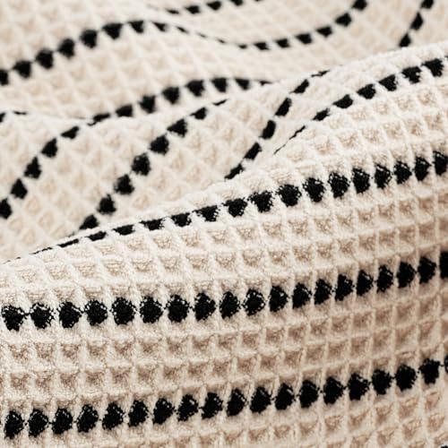 Image of POLYTE 430 GSM Microfiber Oversize Quick Dry Lint Free Bath Towel, 60 x 30 in, 4 Pack (Waffle Weave)