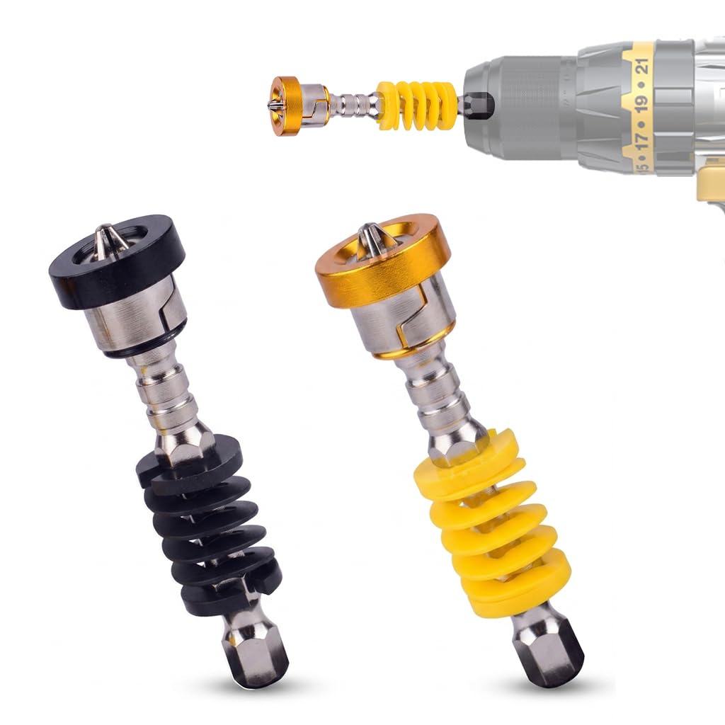 Serplex® Magnet Spring Limiter Drill Bit Holder Drywall Screw Positioner for Tool-image-8