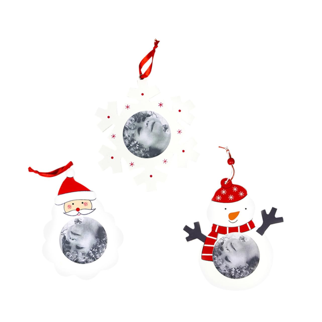 IMIKEYA 9 STK Weihnachtsschmuck weihnachtsdeko Party Christmas Decorations Door Weihnachtsbaum hängende Dekoration Weihnachtsfotorahmen Weihnachten Weihnachtsdekorationen Christbaumschmuck