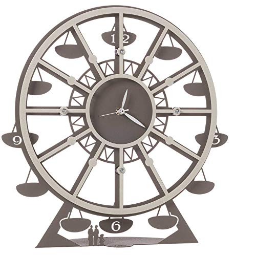 Arti e Mestieri Orologio da Tavolo a Pendolo Luna Park Fango e Avorio