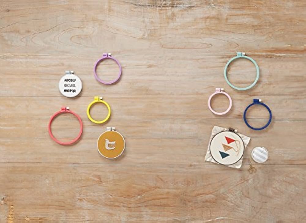 Amazon | Clover 刺しゅう道具 カラフル刺しゅう枠 10cm ピンク