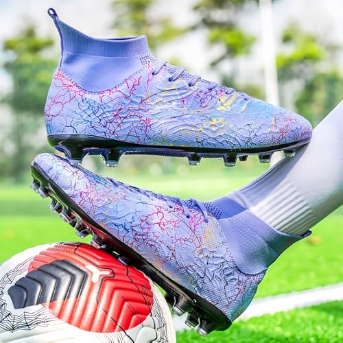 Image of Mens Soccer Cleats Womens Indoor Soccer Shoes Wide Baseball Turf Shoes Adult Youth Rugby Shoes Big Boys Small Spikes AG TF Football Boots