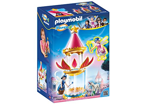 PLAYMOBIL 6688 Zauberhafter Blütenturm mit Feen-Spieluhr und Twinkle