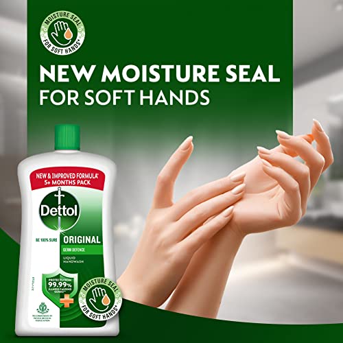 Image of Dettol Liquid Hand wash Refill Original -1500 ml and Dettol Liquid Soap Jar Original, 900 ml