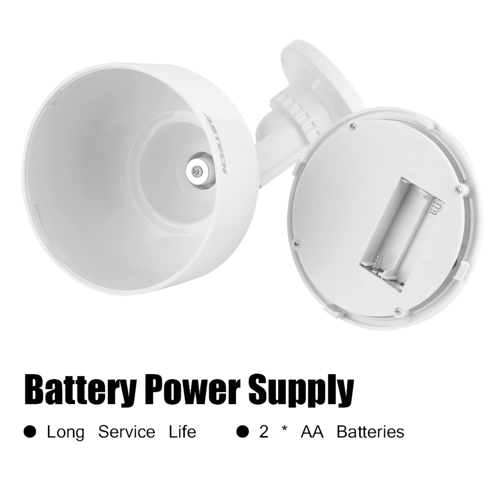 Diyeeni Cámara de vigilancia Exterior e Interior, cámara de videovigilancia simulada, con luz LED Intermitente + rotación de 360 ° + energía Solar/batería, para el hogar o el Comercio, Impermeable