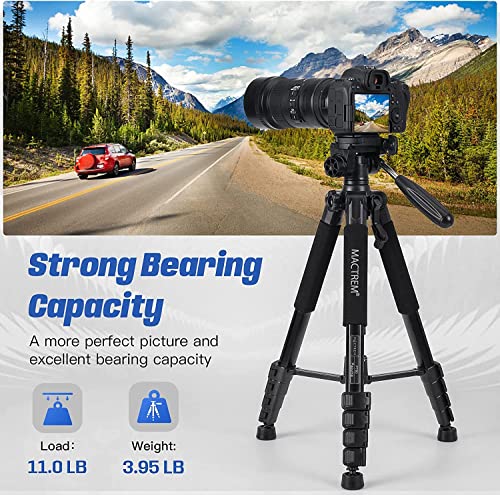 Image of MACTREM 75in Aluminum Lightweight Travel Tripod for DSLR Camera Phone iPad