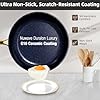 Nuwave Lux LE 13-Pc Cookware Set with Elegant Gold Handle, Diamond Infused Ceramic Non-Stick, PFAS Free, Premium Metal Lids, Ergonomic Stay-Cool Handles, Induction Ready & Compatible w/All Cooktops #1