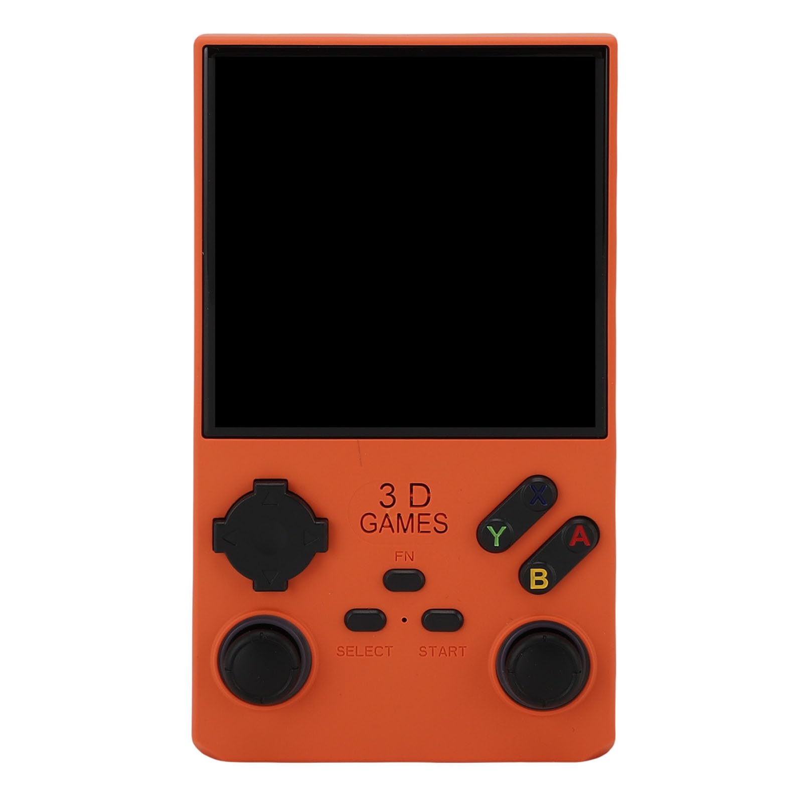 Annadue Console di Gioco Portatile da 4 Pollici, Console di Gioco retrò Portatile con Spazio di Archiviazione da 256 GB, Altoparlante da 8 W, 720x720, Open Source, per Videogiochi da Viaggio (ORANGE)