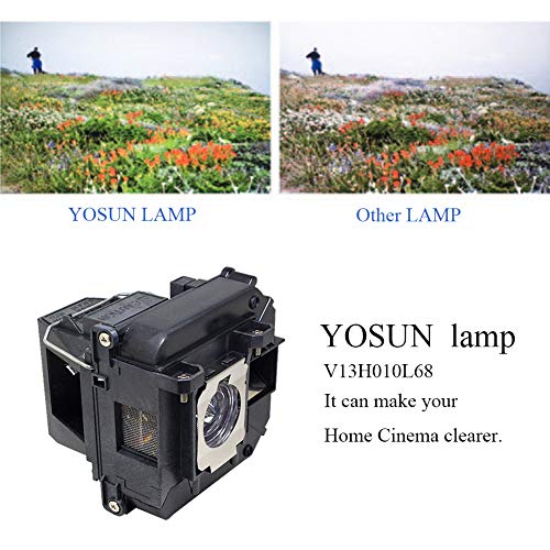 YOSUN v13h010l68 Projector Lamp for epson elplp68 PowerLite Home Cinema 3020 3010 3020e 3010e Replacement Projector Lamp Bulb