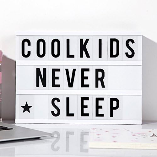 Comfy Mee DIY Cinema Light Box With 96 Letters-Free Combination-Decorative Signs-Wedding/Party/Shop Decoration Light Box,A4 Size (A4)