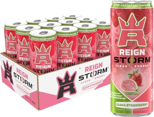 REIGN Storm, Guava Strawberry, Fitness & Wellness Energy Drink, 12