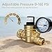 TONDA RV Water Pressure Regulator, Brass Lead-Free Adjustable Pressure Regulator with Gauge and Inlet Screen Filter for RV Camper Travel Trailer Water Hose