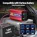 Pure Sine Wave Power Inverter 3000w DC 12V to AC 240V Voltage Converter with 2 AC Outlets,LCD Remote Control,for Motorhomes,Trucks,Boats,Cam... Peak Power