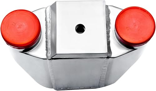 Miniatura 4 de Universal 11" X9.5" X3.5" 2.5" Intercooler de agua a aire Entrada de aire NPT 12 Plata