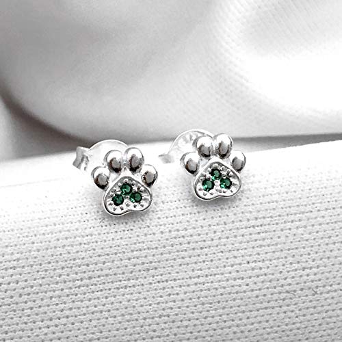 Brinco Prata 925 Segundo Furo Pet Com Zirconia - 4197
