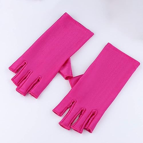 Miniatura 6 de Guantes anti UV para lámpara de uñas de gel, guantes de protección UPF50+ para manicuras, guantes de protección solar UV para mujeres