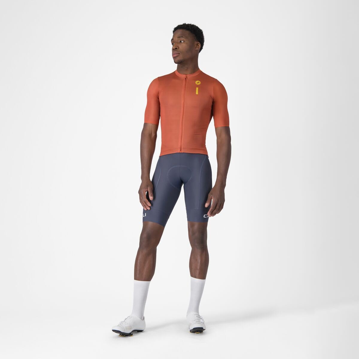 CASTELLI Men’s Drittone Logo Jersey, Lightweight, Breathable Cycling Jersey with Tailored Fit for All-Day Comfort