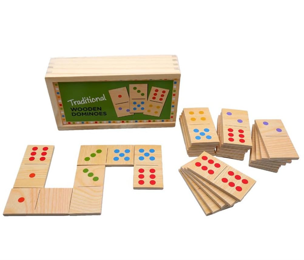 Rompecabezas digital de madera para dominó, juguete de inteligencia Montessori temprano