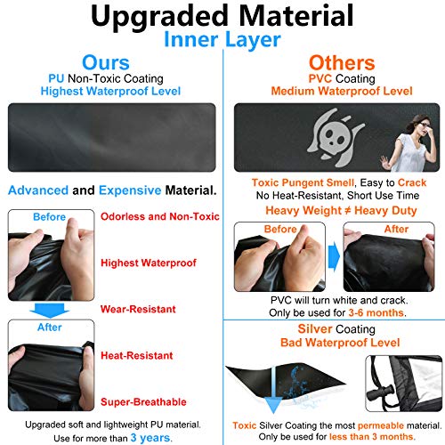 image for CKE Upgraded 420D & PU Patio Heater Cover Waterproof with Zipper, Stan