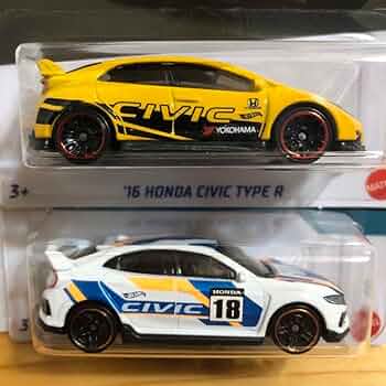 Amazon | ホットウィール ミニカー ホンダ シビック タイプR 2台