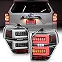 ACANII - For 2010-2020 Toyota 4Runner SUV Black Housing Full LED Tube w/Sequential Signal Tail Lights Lamps Left+Right