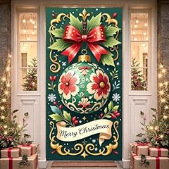 Green Christmas Ball Banner