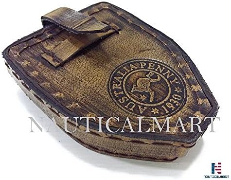 NauticalMart Leather Case 'Australia Penny 1930' for 2" Compass