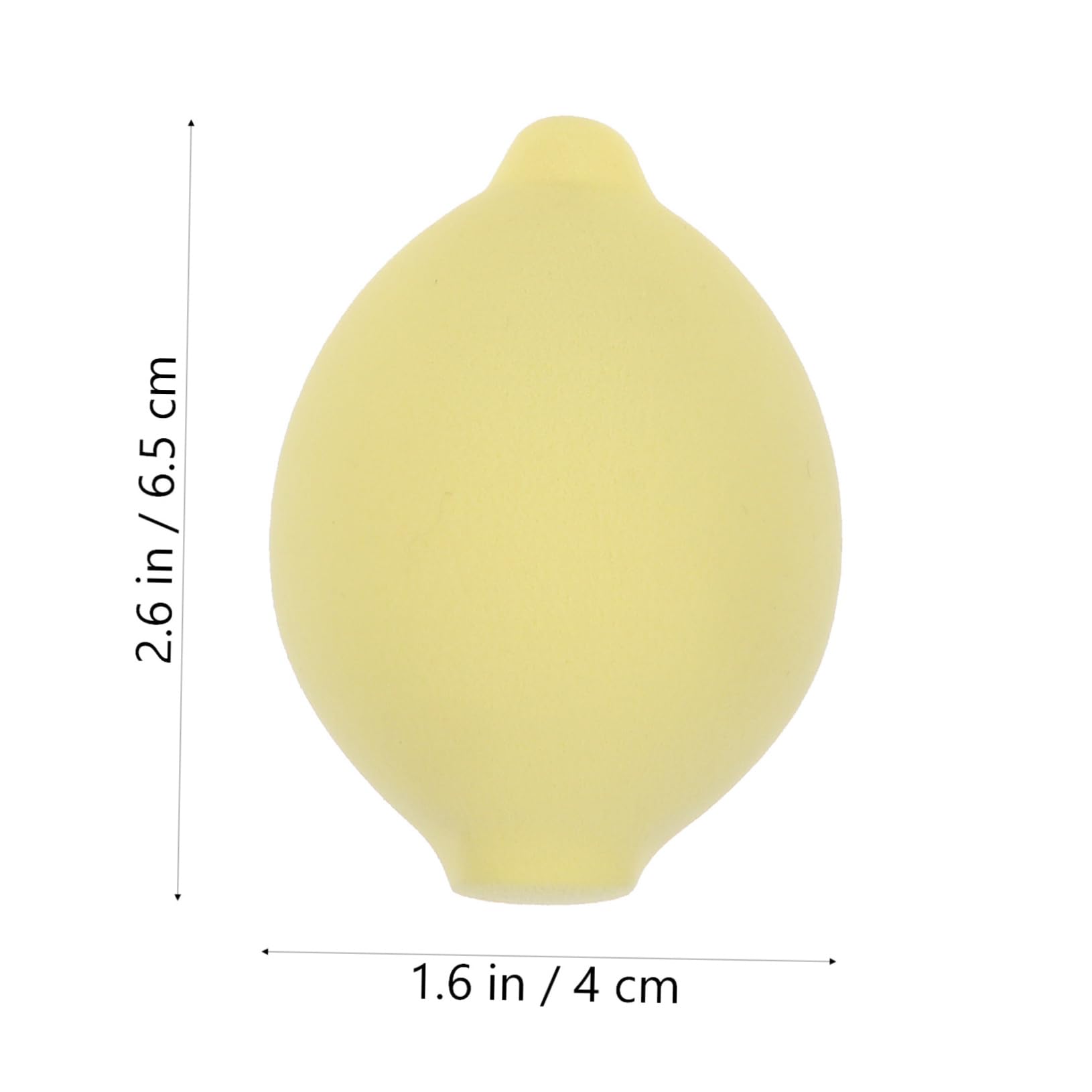 GANAZONO 3Pcs Lemon Shaped Makeup Sponge Beauty Blending Eggs for Application Wet Dry Use Soft Durable Cosmetic Tools for Foundation Concealer and More