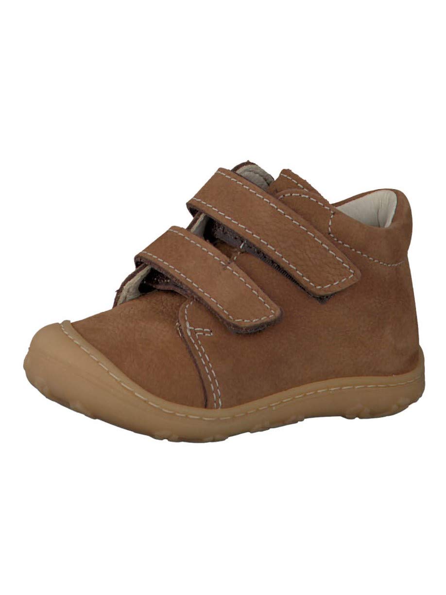 RICOSTA Jungen und Mädchen Lauflernschuhe Chrisy von Pepino, Weit - für breite Füße geeignet (WMS), Braun (Curry) (260), 23 EU