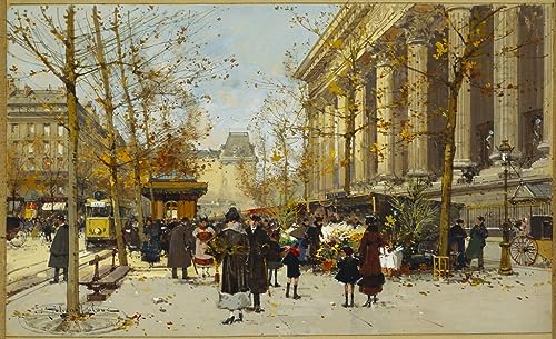 Tableau d'Art Balade fleurie d'Eugène Galien Laloue pour Décoration Salon