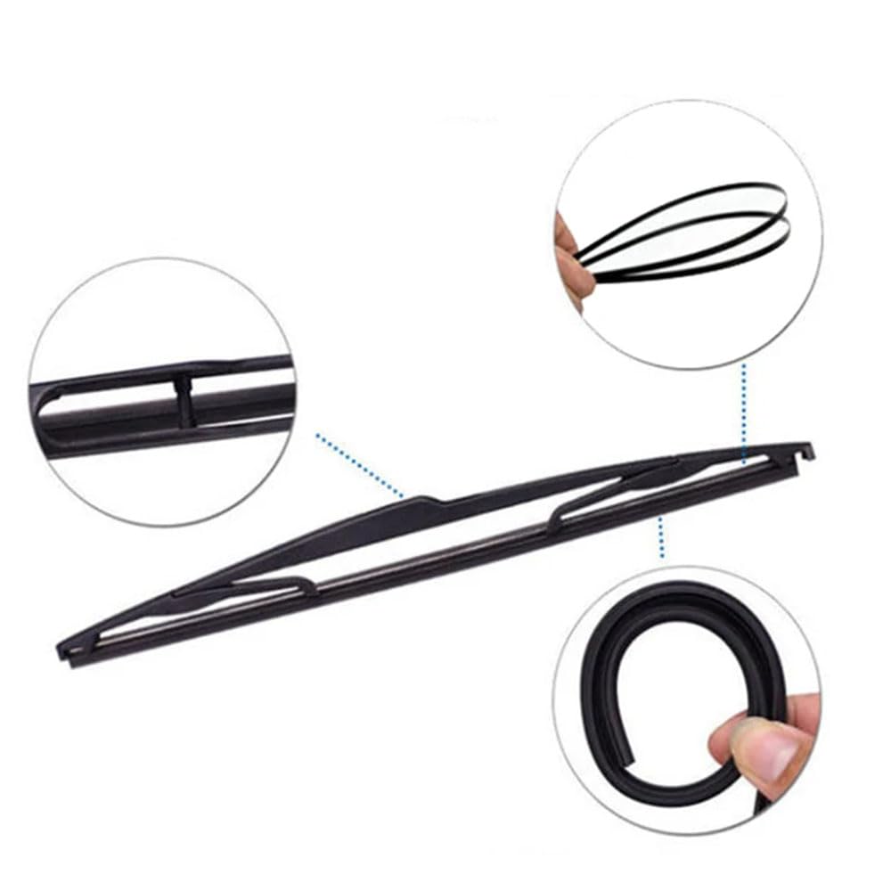 Zestaw wycieraczek do wycieraczek przedniej tylnej do Vauxhall Opel Zafira B 2005-2011, Wycieraczki do okien Gumowe czyszczenie 28"22"14"