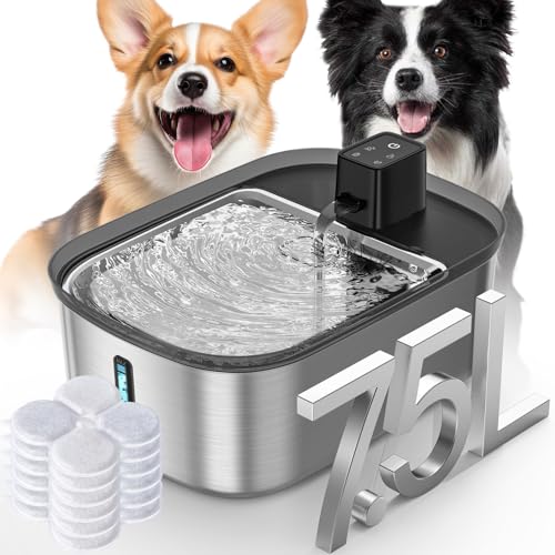 7.5L Stainless Steel Dog Water Fountain