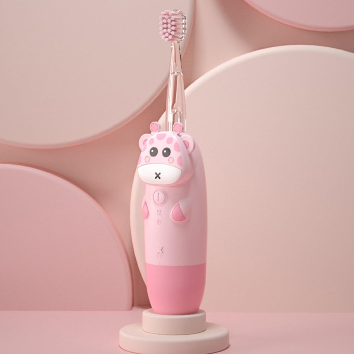 Cepillo de Dientes Eléctrico Sónico con Velocidad Ajustable y Resistente al Agua, Silicona y Pc, 1 Set Adecuado Cuidado Dental Infantil