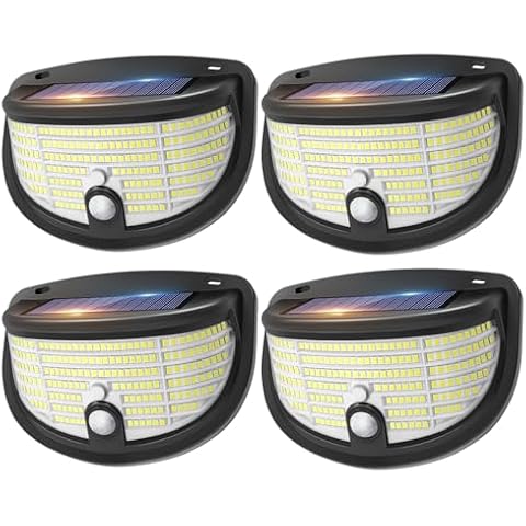 CLAONER 198 LED Solar Outdoor Lights Cover