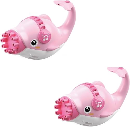 10-Hole Gun Gatling Electric Bubble Machine 2-Piece Set, 19 cm Size