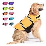 Dogcheer Ripstop Dog Life Jacket, Reflective & Adjustable Dog Swim Life Vest Pet PFD Float Coat, Pup