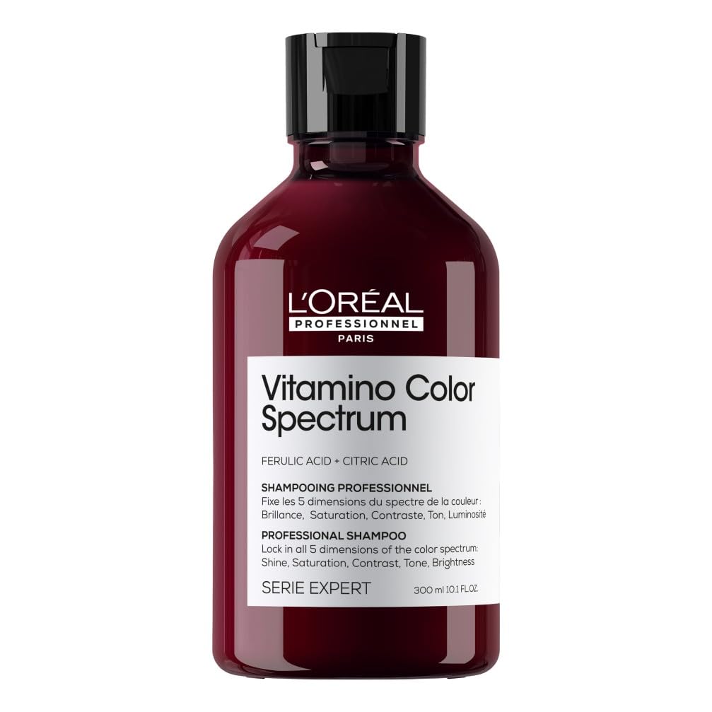 L'OREAL PROFESSIONNEL - Cheveux Colorés - Sans Sulfate - Préserve La Coloration Jusqu'À 100 Jours - +96% de Force - Brillance Ultra-Intense - Vitamino Color Spectrum