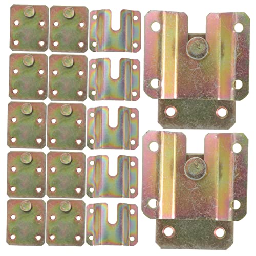 Image of Generic 1set Embedded Bracket Interlocking Wall Hooks Interlocking Pictures Hanging Wall Mount Hardwares Strip Brick Tape Ring Wall Mounted Clothes Rack Picture Frame Hanging Hangers 6pcs