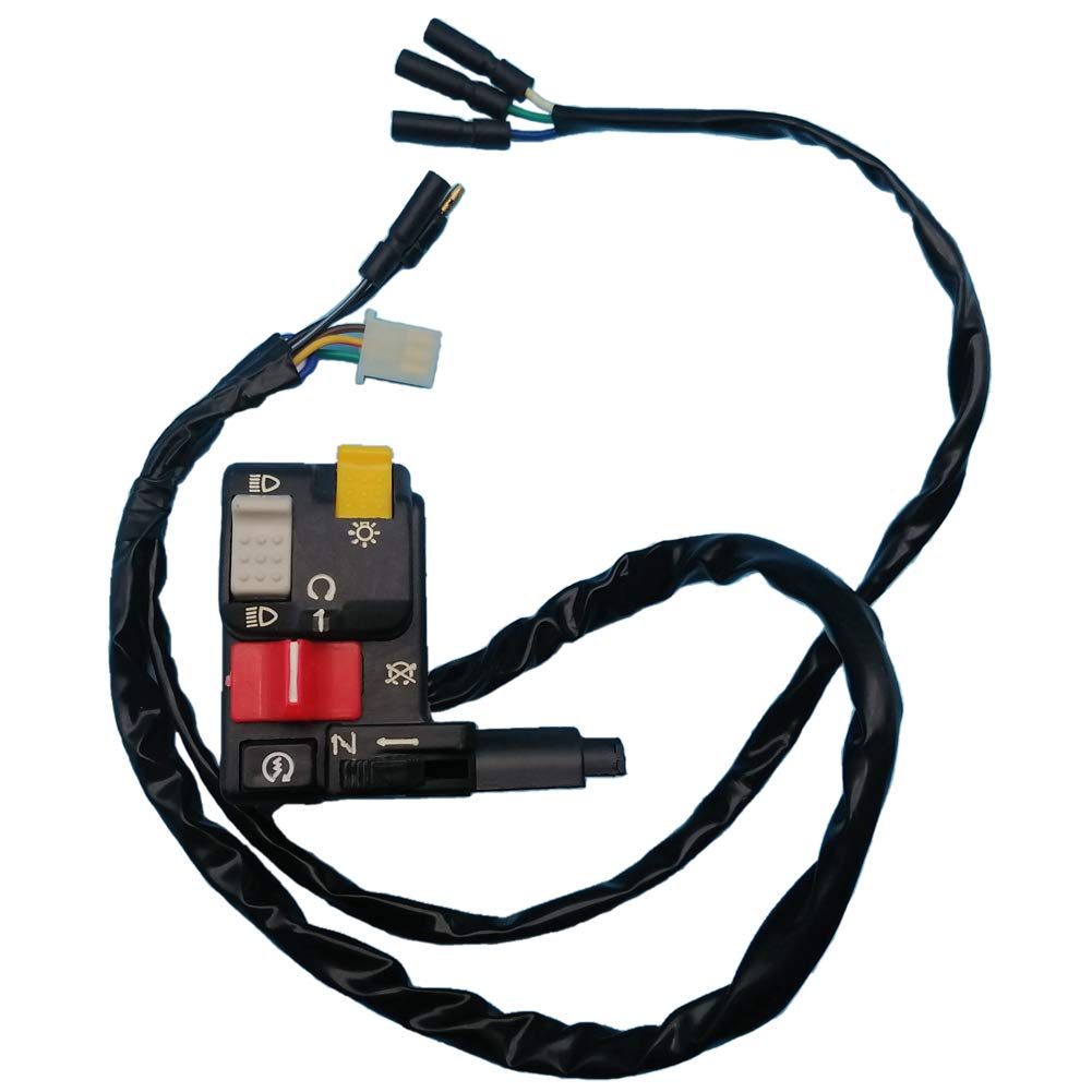 Handlebar Start Light Kill Stop Headlight Switch Compatible with Honda FourTrax 300 TRX300 TRX300FW TRX 300 FW 35020-HM5-A10 35020HM5A10 35020 HM5 A10 1996 1997 1998 1999 2000 New Z634