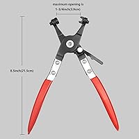 Vista 5 de Alicates de abrazadera de manguera de radiador automotriz, alicates de abrazadera de resorte profesional, herramienta de abrazadera de manguera