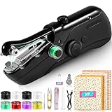 Handheld Sewing Machine, Mini Portable Hand Sewing Machines for Beginners, Quick Stitching & DIY Crafts Electric Small Sewing Machine, Dual Power Complete Sewing Kit for DIY Home Travel
