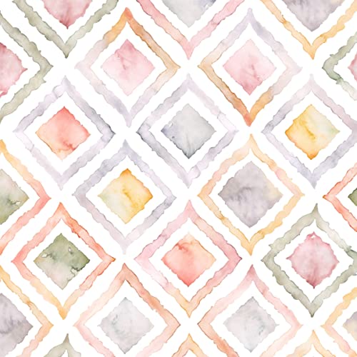 Image of DWELLSINDIA Multicolor Squre Self Adhesive Peel and Stick PVC Wallpaper Waterproof, Scratch Resistant (Multicolor Squre)