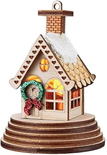 Ginger Cottages Elf Cottage (Illuminated) Ornaments for Christmas Tree