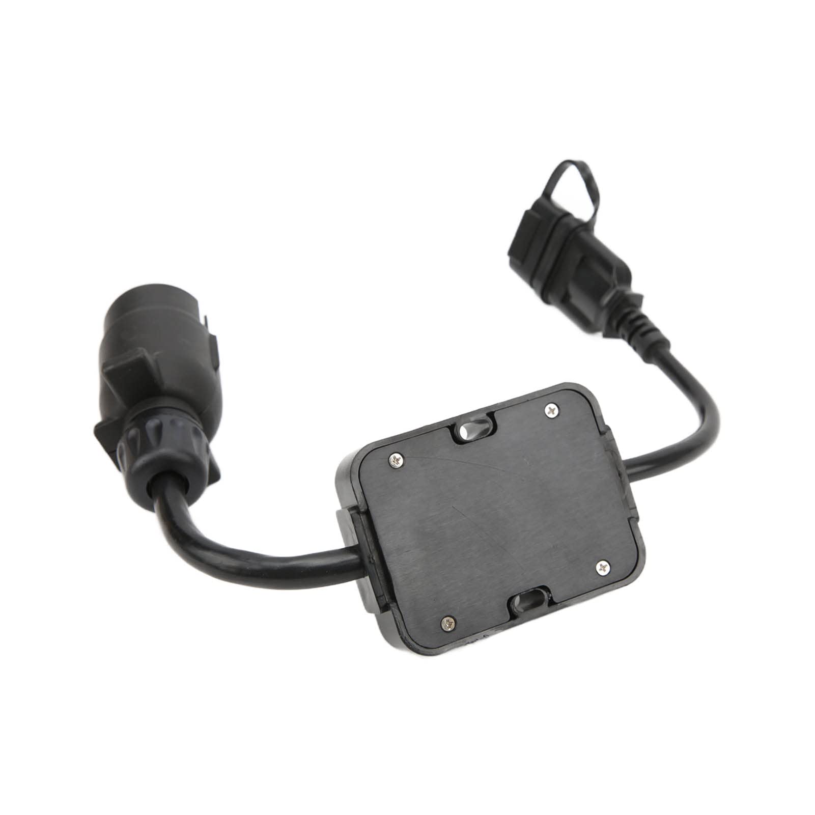 Conector redondo europeo automático de 7 pines a US adaptador de hoja de 4 vías para remolque convertidor de luz conector de remolque europeo de 7 pines a americano de 4 pines para remolque de caravan