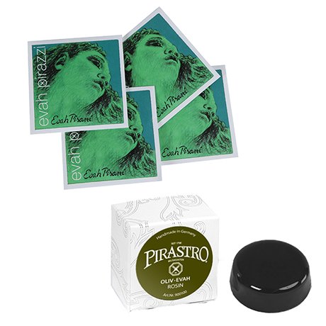 EVAH PIRAZZI Violasaiten SATZ + Kolophonium von Pirastro