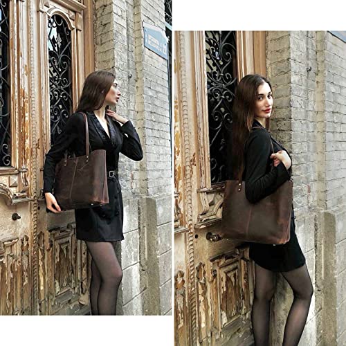 Bolso Tote de Cuero Kattee para Mujer, Set 3 Piezas miniatura 2