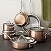 Calphalon T10 Tri-Ply Copper 10 Piece Set, Brown