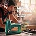 NEU MASTER Electric Staple Gun, 2 in 1 Nail Gun Brad Nailer/Stapler with Contact Safety for Light Duty Upholstery, DIY and Home Improvement, Includes 336pcs Staples, 200pcs Nails N6013